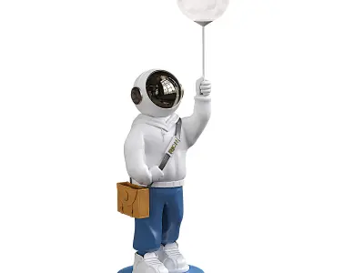Astronaut Home decoratin 3D model