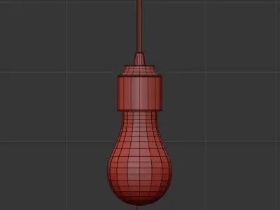 CARA VECCHIA LAMPADINA TRACK Low-poly 3D model