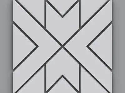 Brick Tiles IMM Brushes - Zbrush Vol 2 Low-poly 3D model