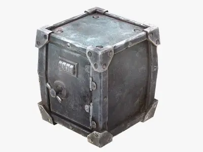 Stylized Safe Low-poly 3D model