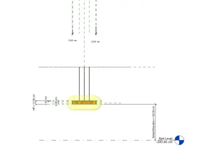 Lighting based ceiling parameters rft 3D model