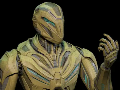 ROBOT ALIEN MECH 2 - RIGGED 3D model