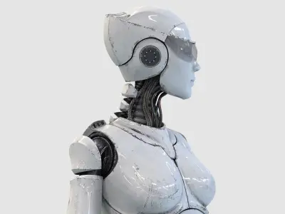  Female Cyborg Robot Rig 