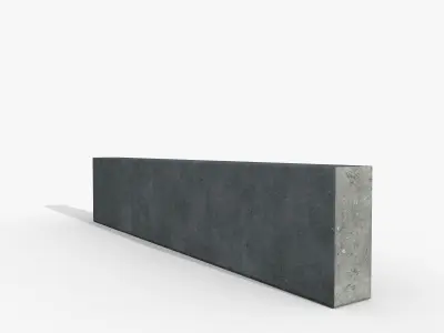 Border 1000x200x80 Free low-poly 3D model