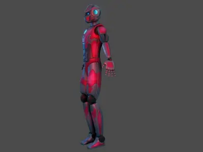 Sci-Fi Cyborg - Game Ready PBR Low-poly 3D model