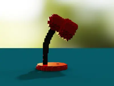 Voxel Lamp 3D 3D model