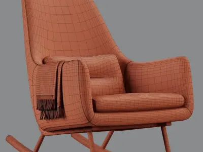 Saic Quantam Rocking Chair 3D model