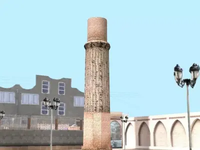 Shams Tabrizi  tomb Low-poly 3D model