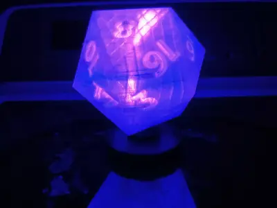 D20 Lamp and stand 3D print model