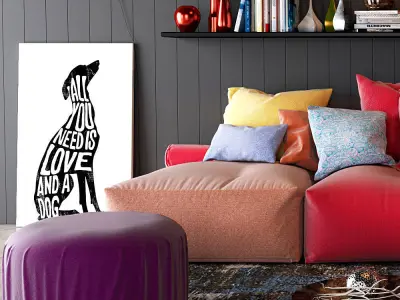 Twils soft poufs set 3D model