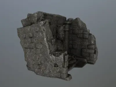 buda temple   Low-poly 3D model