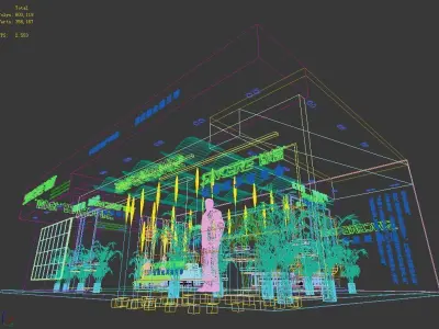 Exhibition - Area - 14X9-3DMAX200-011 3D model