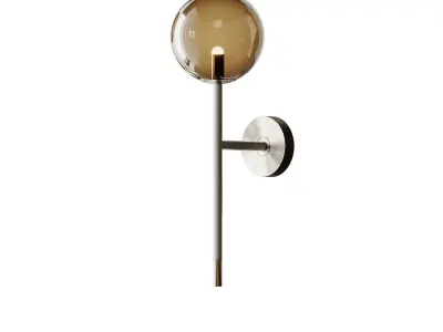 Grace 1 Glass Wall Lamp 3 Variants 3D model