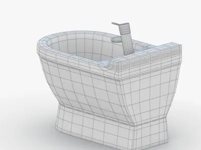 1551 - Toilet Low-poly 3D model