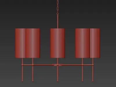 Arizona Eight Arm Chandelier 3D model
