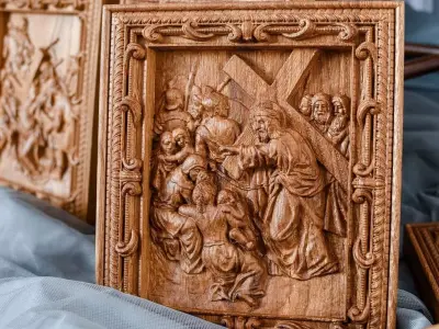 Lent stl 14 stations of the cross cnc 3D print model