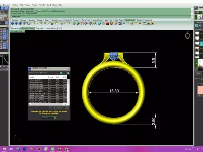Elegant Solitaire Diamond Ring for Women 76a 3D print model