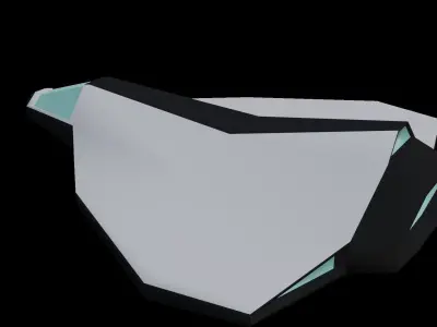 Low Poly Spaceship pack Low-poly 3D model