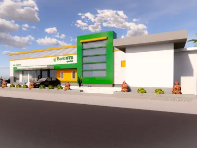 branch bank building  bank cabang 3D model