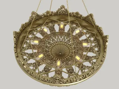 lamp Pendant oriental 2021-07 3D model