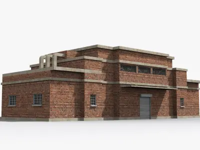 Factory xx10 Low-poly 3D model