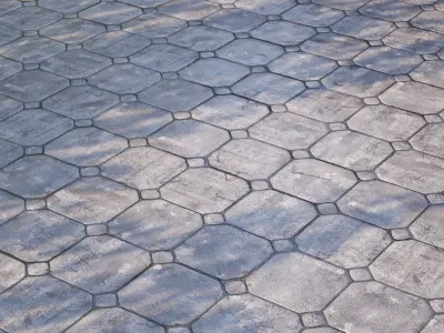 Mrf Pavement Set04 Low-poly 3D model