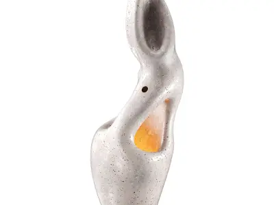 Fertility Form illuminated sculpture Low-poly 3D model