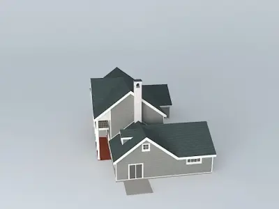 Greek Revival House Free 3D model