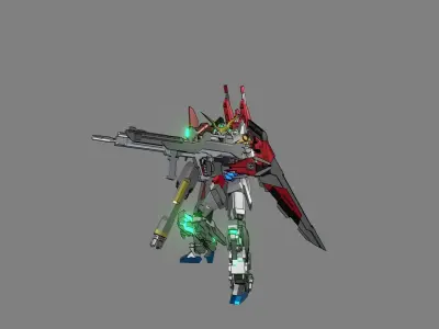 Attacker Gundam B 21 3D model