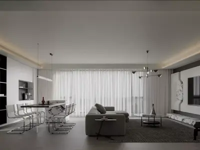 Apartment interior scenes      3D model get