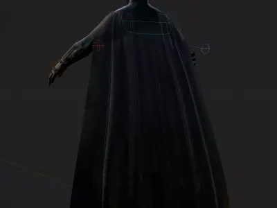 Batman 1989 3D Model Rigged PBR Blender FBX OBJ Low-poly 3D model