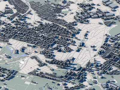 Dobrich Cityscape Bulgarian Urban Landscape 3D model