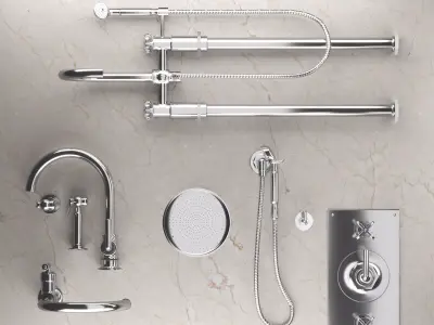 Henry waterworks bathroom accessories 3D model