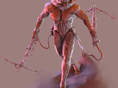 DUNE - Fremen Worm Rider - Dune Arrakis Warrior - Miniature 3D print model