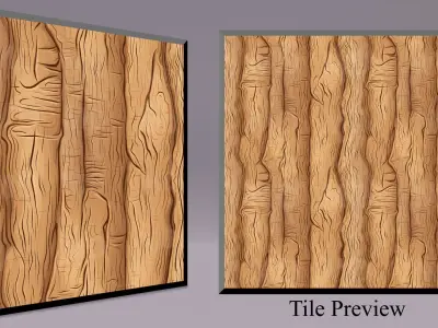 Cartoon Wood Textures Pack 50 - 10x PNG  Texture