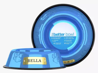 Large Bowl Sapphire Blue 3D model