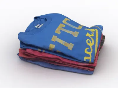 T-Shirt Pile 2 3D model
