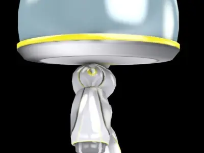 Robots Dice WHT Low-poly 3D model