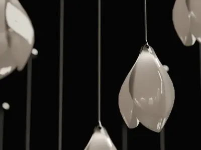 Bloom ceiling lamp 3D model