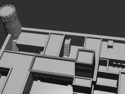 Al Masmak Fort Castle Palace 3D Printable model 3D print model