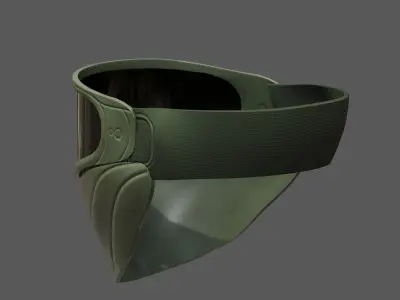 Mask helmet protection scifi military futuristic technology  Low-poly 3D model purchase