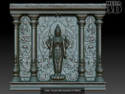 Indian Temple Wall basrelief Pack 240619