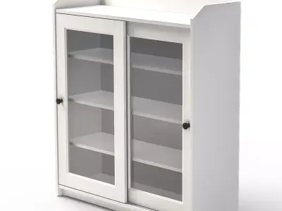 HAUGA - Glass door cabinet 3D model
