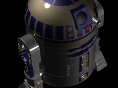R2D2 Droid 3D model