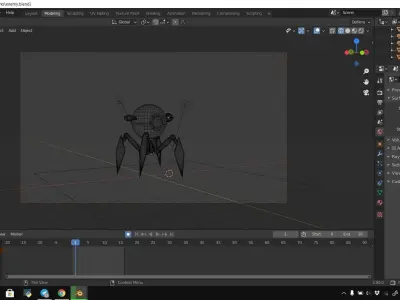 Enemy Robot Low-poly 3D model