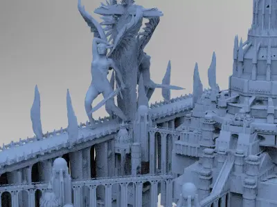 Sir Lancelot Castle Fortress Huge 3D model