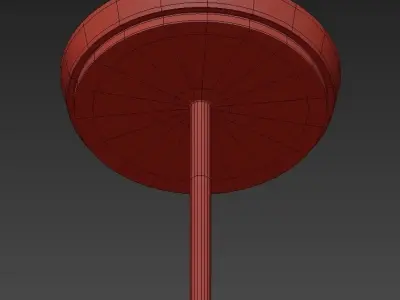 DOLCE modern chandelier with six glass globes 3D model