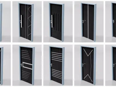 Doors Bundle CG9 3D model
