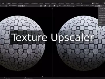 Texture Upscaler  Blender Addon  Free 3D model
