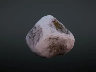 Rock low poly Low-poly 3D model